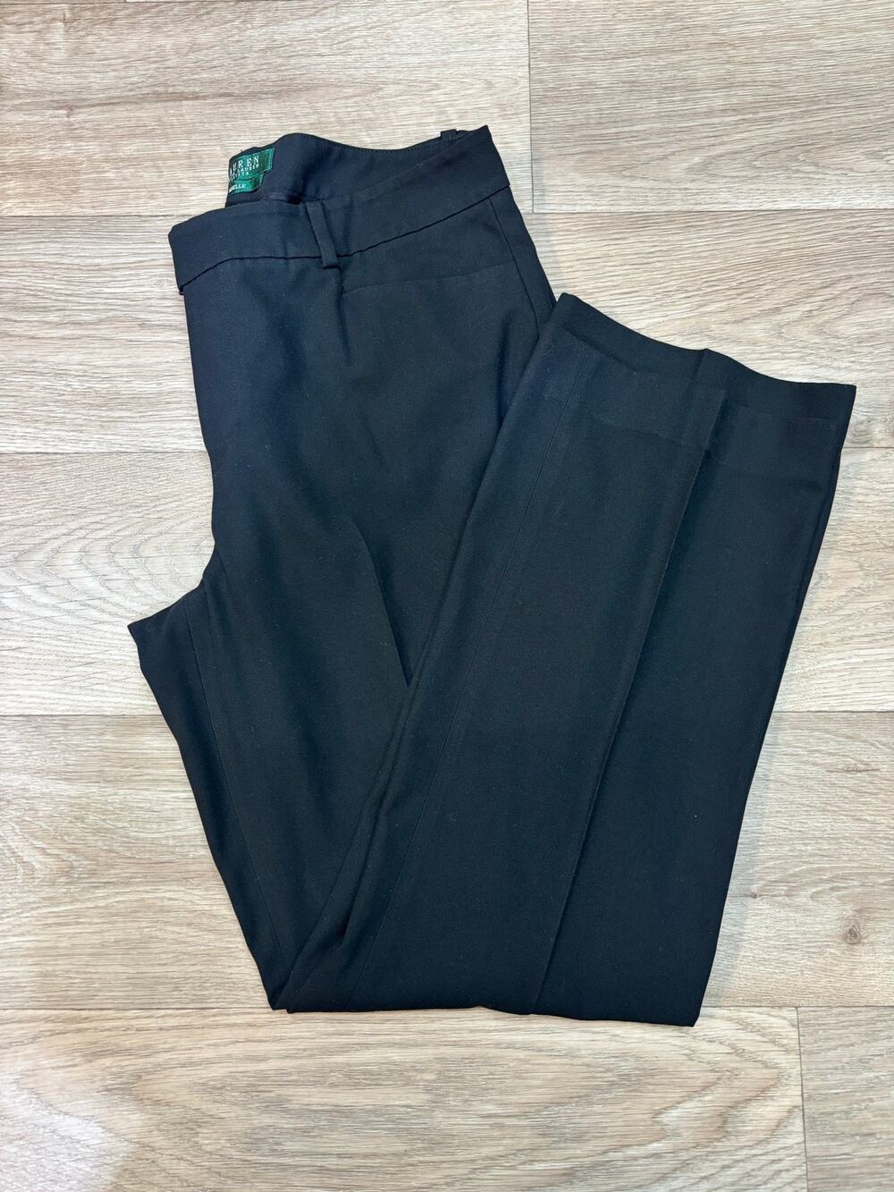 Ralph Lauren Women Pants Adelle Size 8P Black